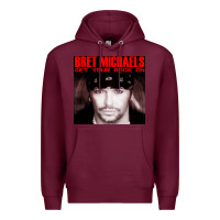 Burgundy #bret michaels get your rock on tour 2022 Premium Hoodie - linhVisuals