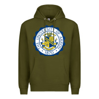 Army Green University Of Akron Premium Hoodie - linhVisuals