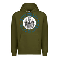 Army Green University Of Maine At Presque Isle Premium Hoodie - linhVisuals
