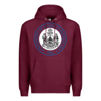 Burgundy University Of Maine At Presque Isle Premium Hoodie - linhVisuals