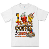 White 100. Days Of Coffee  Chaos Premium Tee - CowhideDigitalArt