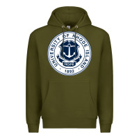 Army Green University Of Rhode Island Premium Hoodie - linhVisuals