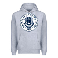 Heather Grey University Of Rhode Island Premium Hoodie - linhVisuals