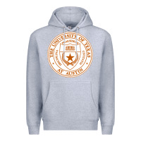 Heather Grey University Of Texas At Austin Premium Hoodie - linhVisuals