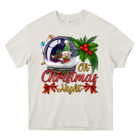 Cream oh christmas night snow globe Heavy Core Tee - BundleAndBundleShop