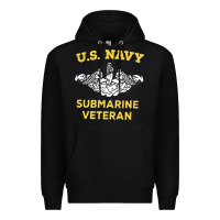 Black submarine veteran tshirt Premium Hoodie - linhVisuals