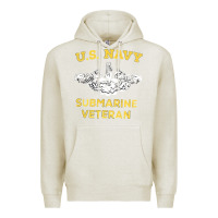 Oatmeal Heather submarine veteran tshirt Premium Hoodie - linhVisuals