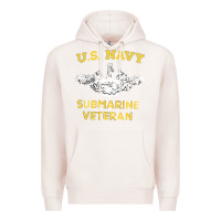 Pale Pink submarine veteran tshirt Premium Hoodie - linhVisuals