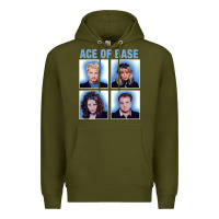 Army Green vintage Ace Of The Base Premium Hoodie - linhVisuals