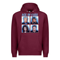 Burgundy vintage Ace Of The Base Premium Hoodie - linhVisuals