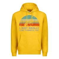 Lemon funny i just really like turkeys thanksgiving Premium Hoodie - linhVisuals