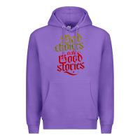 Purple bad choices make good stories Premium Hoodie - linhVisuals