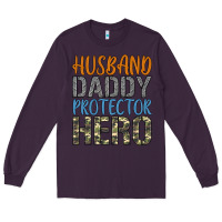 Plum husband daddy protector hero Long Sleeve Tee - Artiststas
