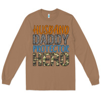 Toasted Coconut husband daddy protector hero Long Sleeve Tee - Artiststas