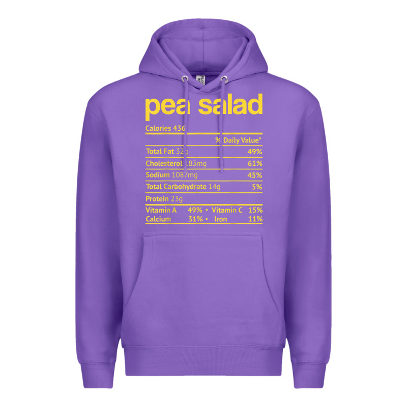 Pea Salad Nutrition Facts Funny Thanksgiving Christmas Food Premium Hoodie by linhVisuals | Teevron