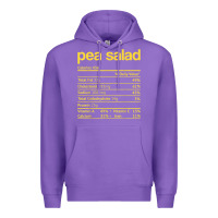 Purple pea salad nutrition facts funny thanksgiving christmas food Premium Hoodie - linhVisuals