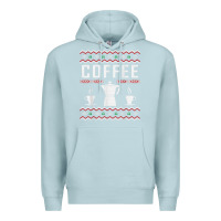 Blue Mist coffee ugly sweater christmas Premium Hoodie - linhVisuals