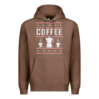 Chestnut coffee ugly sweater christmas Premium Hoodie - linhVisuals