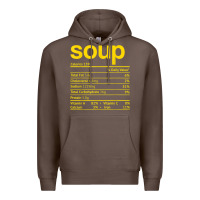Coffee soup nutrition facts funny thanksgiving christmas food Premium Hoodie - linhVisuals
