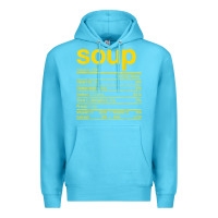 Ocean Blue soup nutrition facts funny thanksgiving christmas food Premium Hoodie - linhVisuals