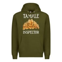 Army Green tamale inspector mexican holiday christmas food Premium Hoodie - linhVisuals