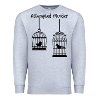 Heather Grey Attempted Murder Premium Sweatshirt - Bettercallsaul