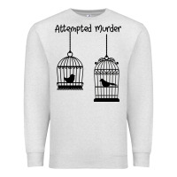 Oatmeal Heather Attempted Murder Premium Sweatshirt - Bettercallsaul