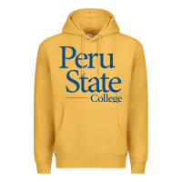 Mustard Peru State College Wordmark Premium Hoodie - linhVisuals