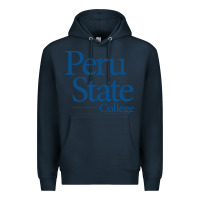 Navy Peru State College Wordmark Premium Hoodie - linhVisuals
