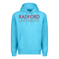 Ocean Blue Radford University Wordmark Premium Hoodie - linhVisuals