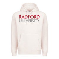 Pale Pink Radford University Wordmark Premium Hoodie - linhVisuals