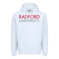 White Radford University Wordmark Premium Hoodie - linhVisuals