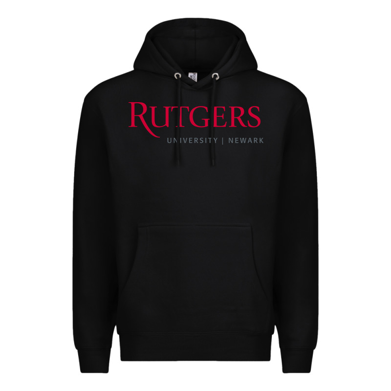 Rutgers University Newark Logotype Premium Hoodie by linhVisuals | Teevron