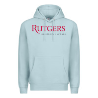 Blue Mist Rutgers University Newark Logotype Premium Hoodie - linhVisuals