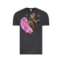 Vintage Black Baby Gorilla With Tutu Vintage Tee - LillyAllenDesigns