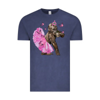 Vintage Denim Baby Gorilla With Tutu Vintage Tee - LillyAllenDesigns