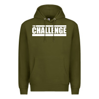 Army Green the challenge Premium Hoodie - linhVisuals