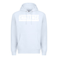 White the challenge Premium Hoodie - linhVisuals