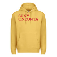 Antique Gold Suny Oneonta Wordmark Premium Hoodie - linhVisuals