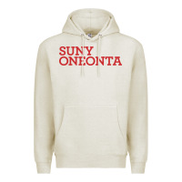 Oatmeal Heather Suny Oneonta Wordmark Premium Hoodie - linhVisuals