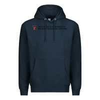Navy Texas Tech University Health Sciences Center Wordmark Premium Hoodie - linhVisuals