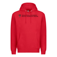 Red Texas Tech University Health Sciences Center Wordmark Premium Hoodie - linhVisuals