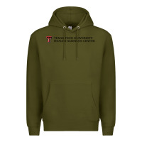 Army Green Texas Tech University Health Sciences Center Wordmark Premium Hoodie - linhVisuals