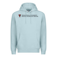 Blue Mist Texas Tech University Health Sciences Center Wordmark Premium Hoodie - linhVisuals