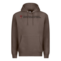 Coffee Texas Tech University Health Sciences Center Wordmark Premium Hoodie - linhVisuals