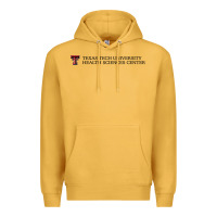 Mustard Texas Tech University Health Sciences Center Wordmark Premium Hoodie - linhVisuals