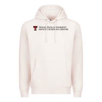 Pale Pink Texas Tech University Health Sciences Center Wordmark Premium Hoodie - linhVisuals