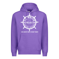 Purple s.s. minnow tour Premium Hoodie - linhVisuals