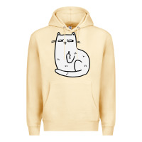 Pina Colada cat giving the finger Premium Hoodie - linhVisuals