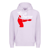Lilac this is america meme Premium Hoodie - linhVisuals